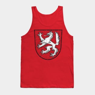 Low Poly Coat of Arms Transparent Monochrom Tank Top